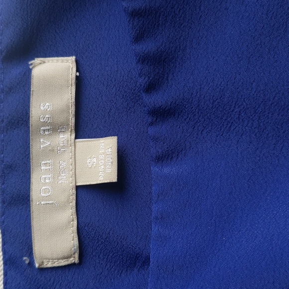 Asymmetrical Sleeveless Blouse by Joan Vass Size S - Picture 7 of 14